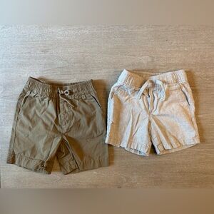 BabyGAP Casual Tan and Linen Shorts. 2 shorts.